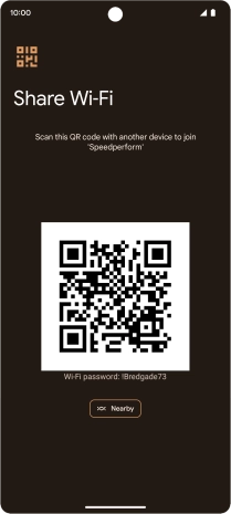 Place the QR code inside the camera frame on the other device to scan the code.