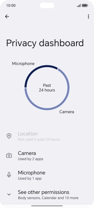 Press See other permissions.