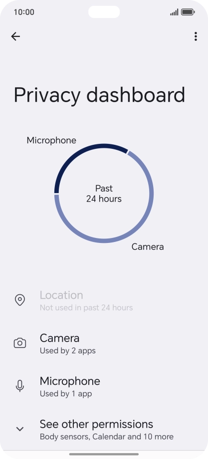 Press See other permissions.