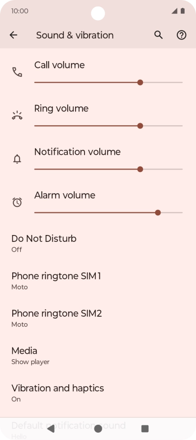 Press Phone ringtone SIM.