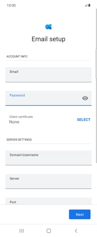 To turn on the function, press SELECT and follow the instructions on the screen to install the required certificate.