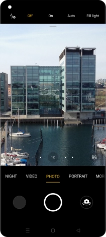 Press the required setting.