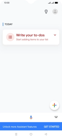 Press the profile icon.