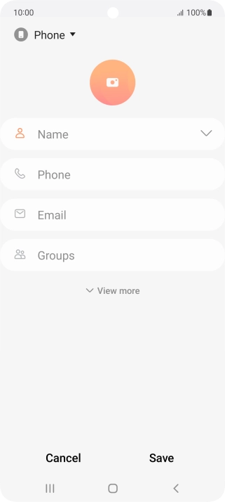 Press Name and key in the required name.