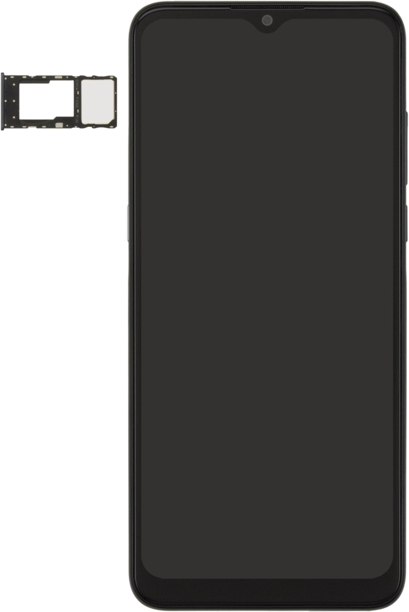 Turn the memory card so the angled corner of the memory card matches the angled corner of the memory card holder and place the card in the holder.