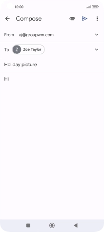 Write the required text and press the send icon.