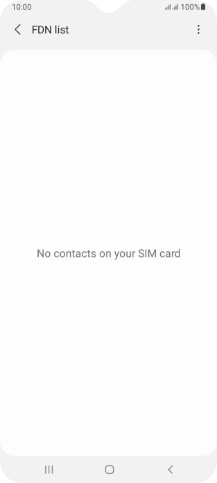 Press the menu icon.