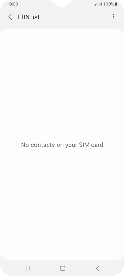 Press the menu icon.