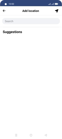 Press the search field and key in the required search word.