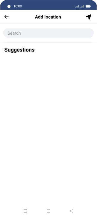 Press the search field and key in the required search word.