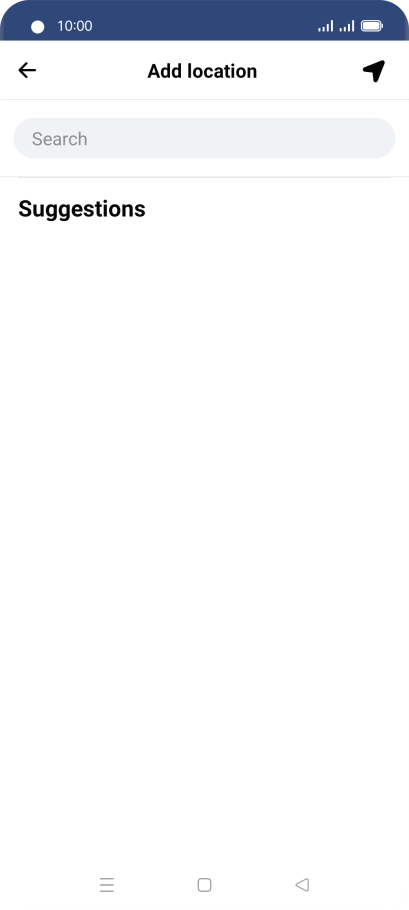 Press the search field and key in the required search word.