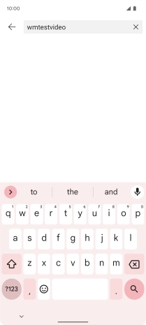 Key in the required search word and press the search icon.