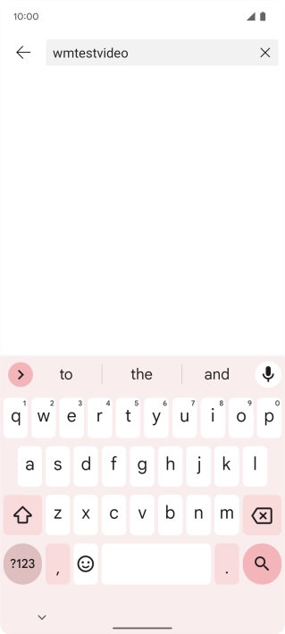 Key in the required search word and press the search icon.