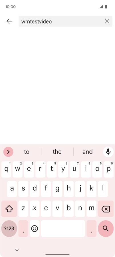 Key in the required search word and press the search icon.