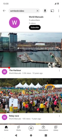 Press the required video clip.