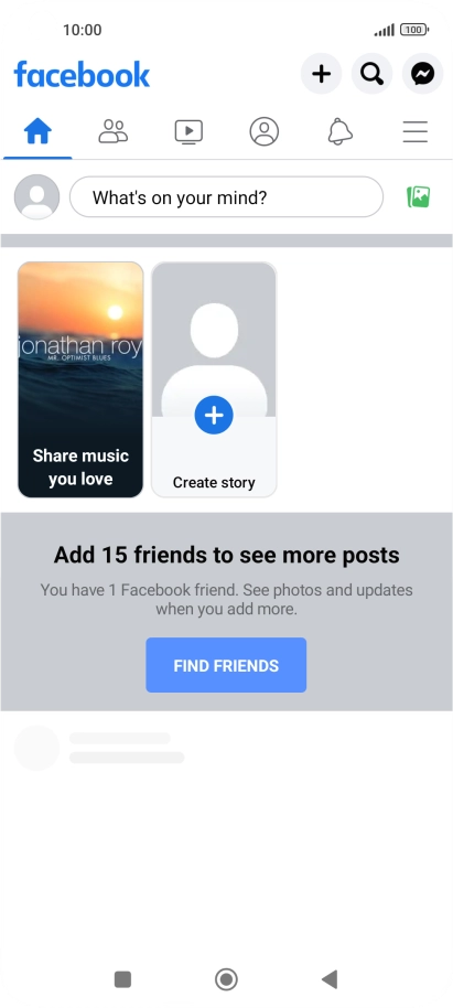 Press the text input field.