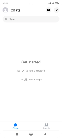 Press the new message icon.