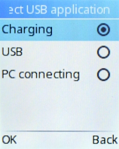 Select USB.