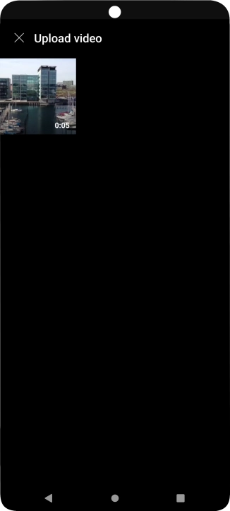 Press the required video clip.