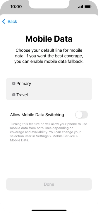 Press the required price plan.