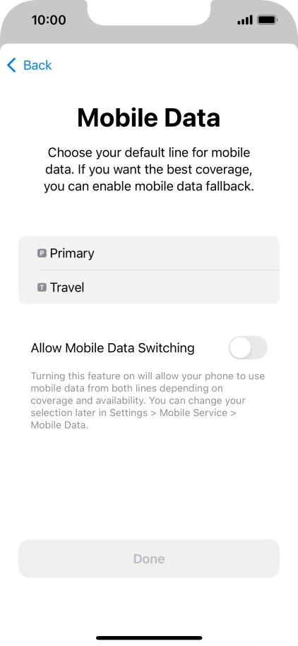 Press the required price plan. Press the required price plan.
