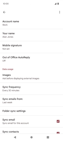 Press Account name and key in the required name.