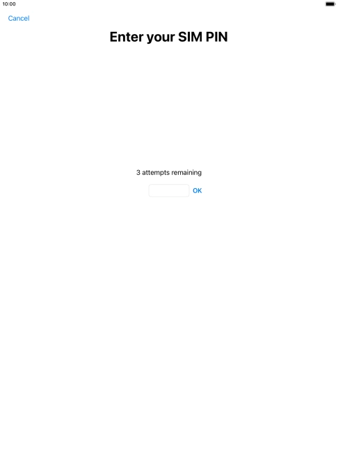 If your SIM is locked, key in your PIN and press OK. If your SIM is locked, key in your PIN and press OK.
