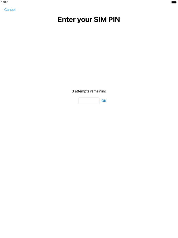 If your SIM is locked, key in your PIN and press OK. If your SIM is locked, key in your PIN and press OK.
