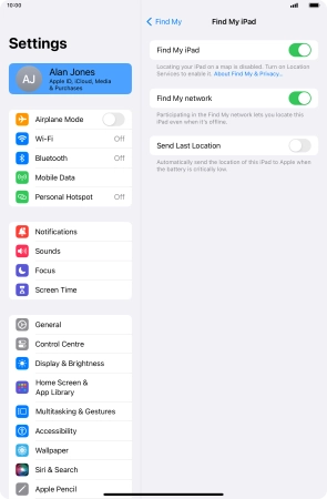 Press the indicator next to Press the indicator next to
