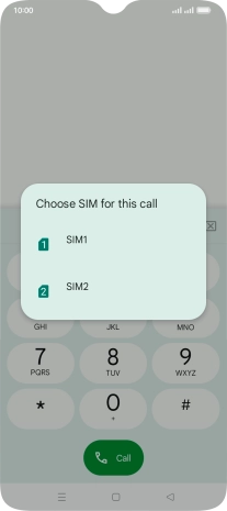 Press the required SIM and follow the instructions to listen to your messages.