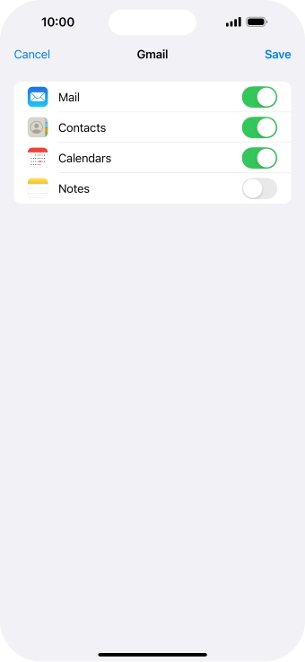 If this screen is displayed, you email account has been recognised and set up automatically. Follow the instructions on the screen to key in more information and finish setting up your email account.