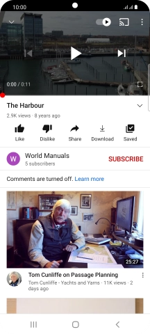 Press the Home key to return to the home screen.