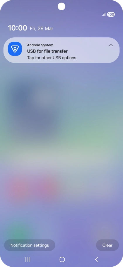 Press Tap for other USB options.. Press Tap for other USB options..