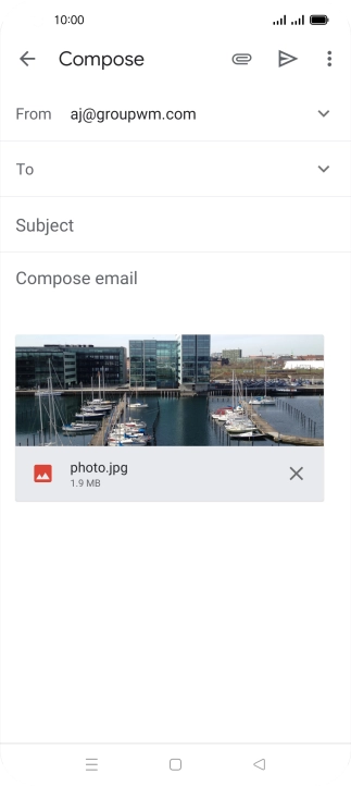 Press the field next to 