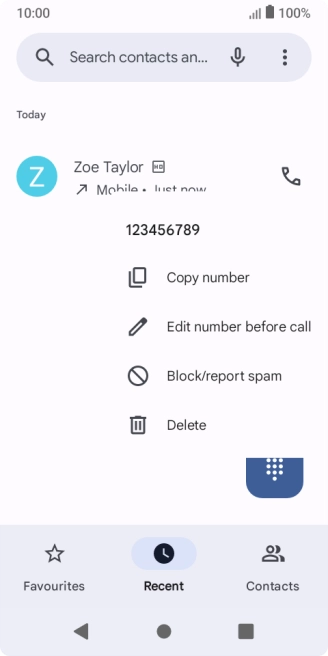 Press Block/report spam.