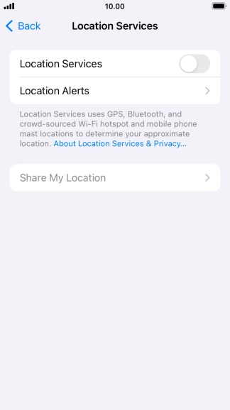 Press the indicator next to Press the indicator next to
