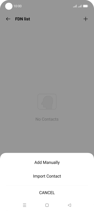 Press Add Manually. Press Add Manually.