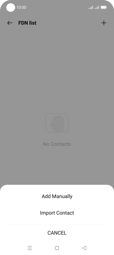 Press Add Manually. Press Add Manually.