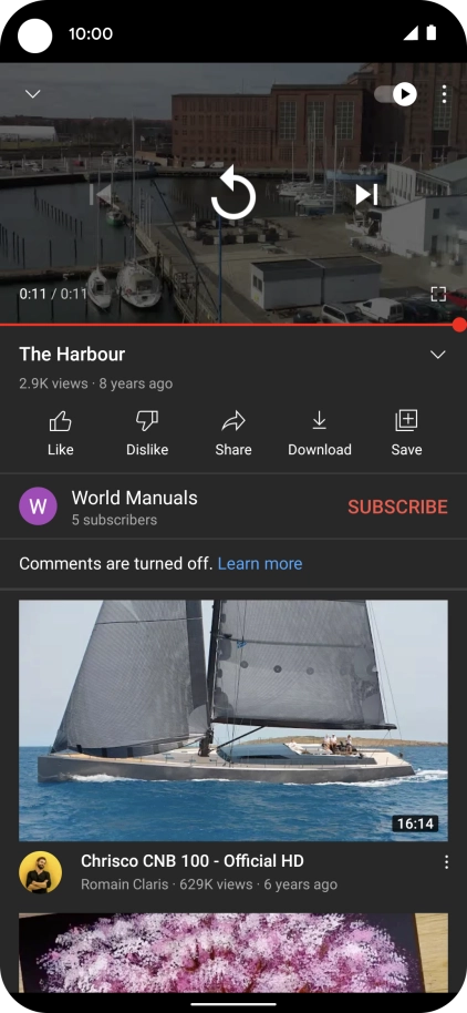 Slide your finger upwards starting from the bottom of the screen to return to the home screen.
