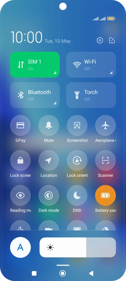 Press the Home key to return to the home screen.