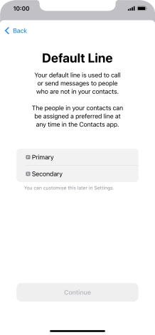 Press the required price plan. Press the required price plan.