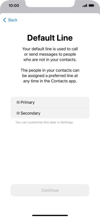 Press the required price plan. Press the required price plan.