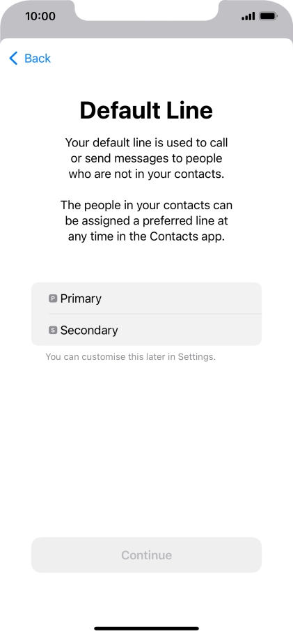 Press the required price plan. Press the required price plan.