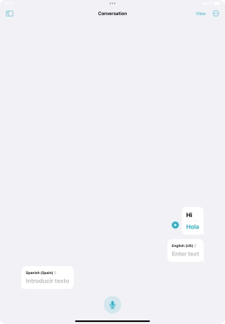 Press the menu icon.