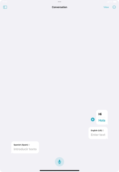 Press the menu icon.