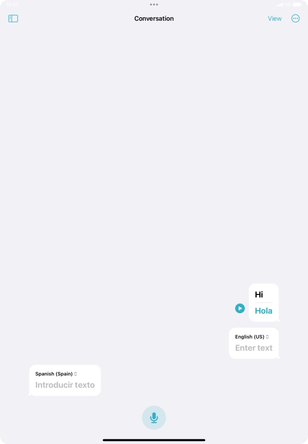Press the menu icon.