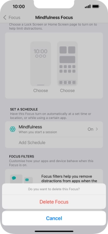 Press Delete Focus. Press Delete Focus.