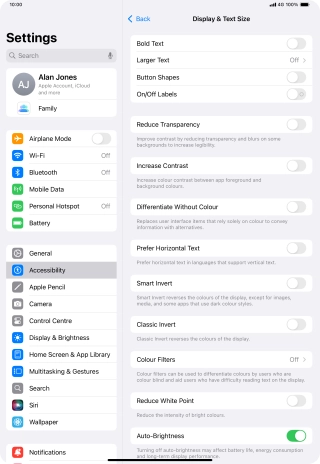 Press the indicator next to Press the indicator next to