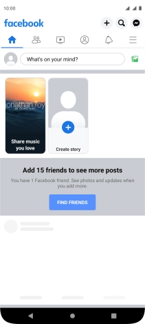 Press the text input field.