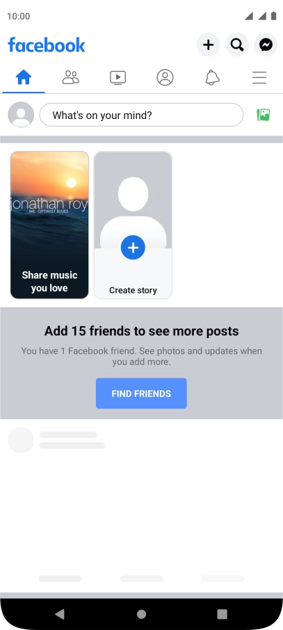 Press the text input field.